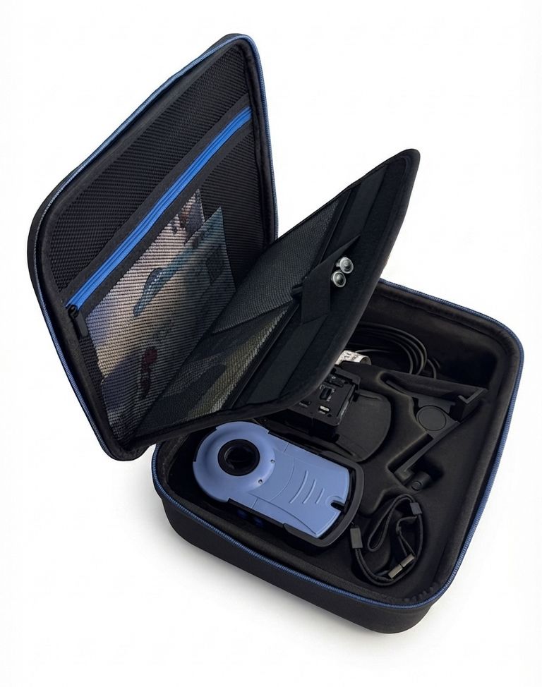 Doculus Lumus portable document examination equipment in its case