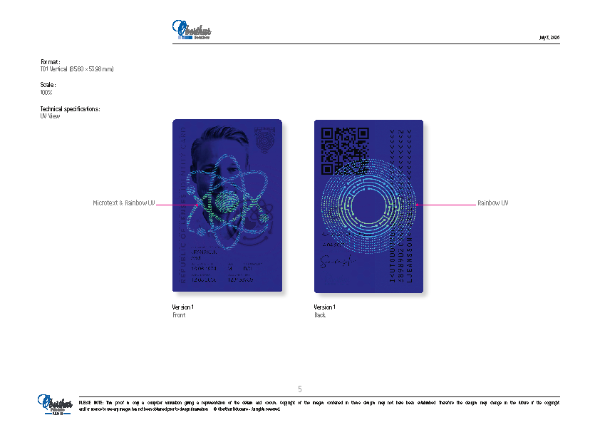 Vertical ID UV view